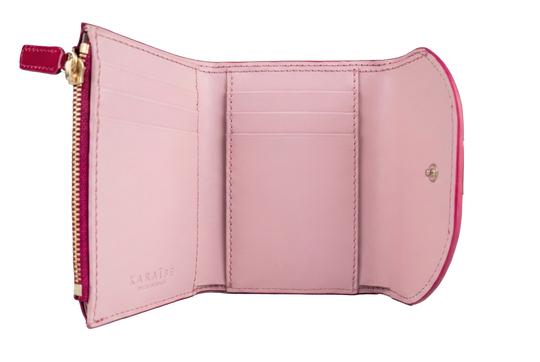Hibiscus Tri-Fold Wallet
